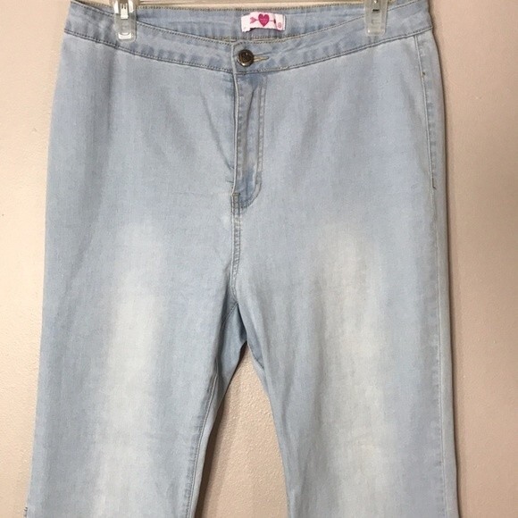 Buddy love MOONSHINE HIGH-WAISTED FLARED JEANS - LIGHT WASH size 30 - Picture 4 of 16